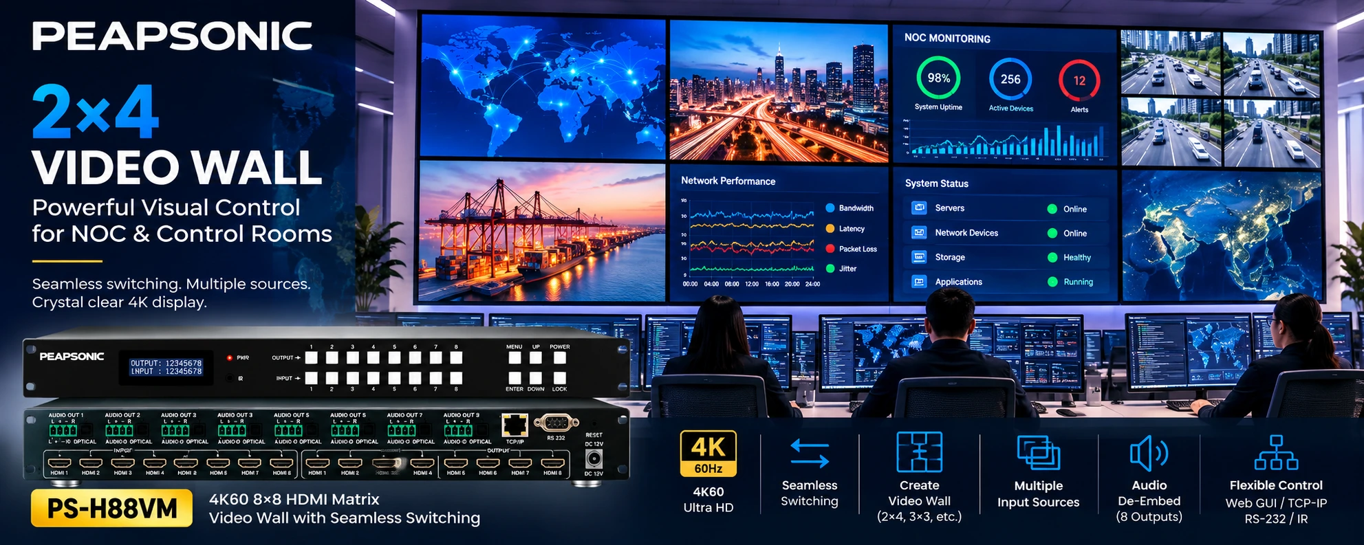 PS-H88VM — video wall solutions for control rooms